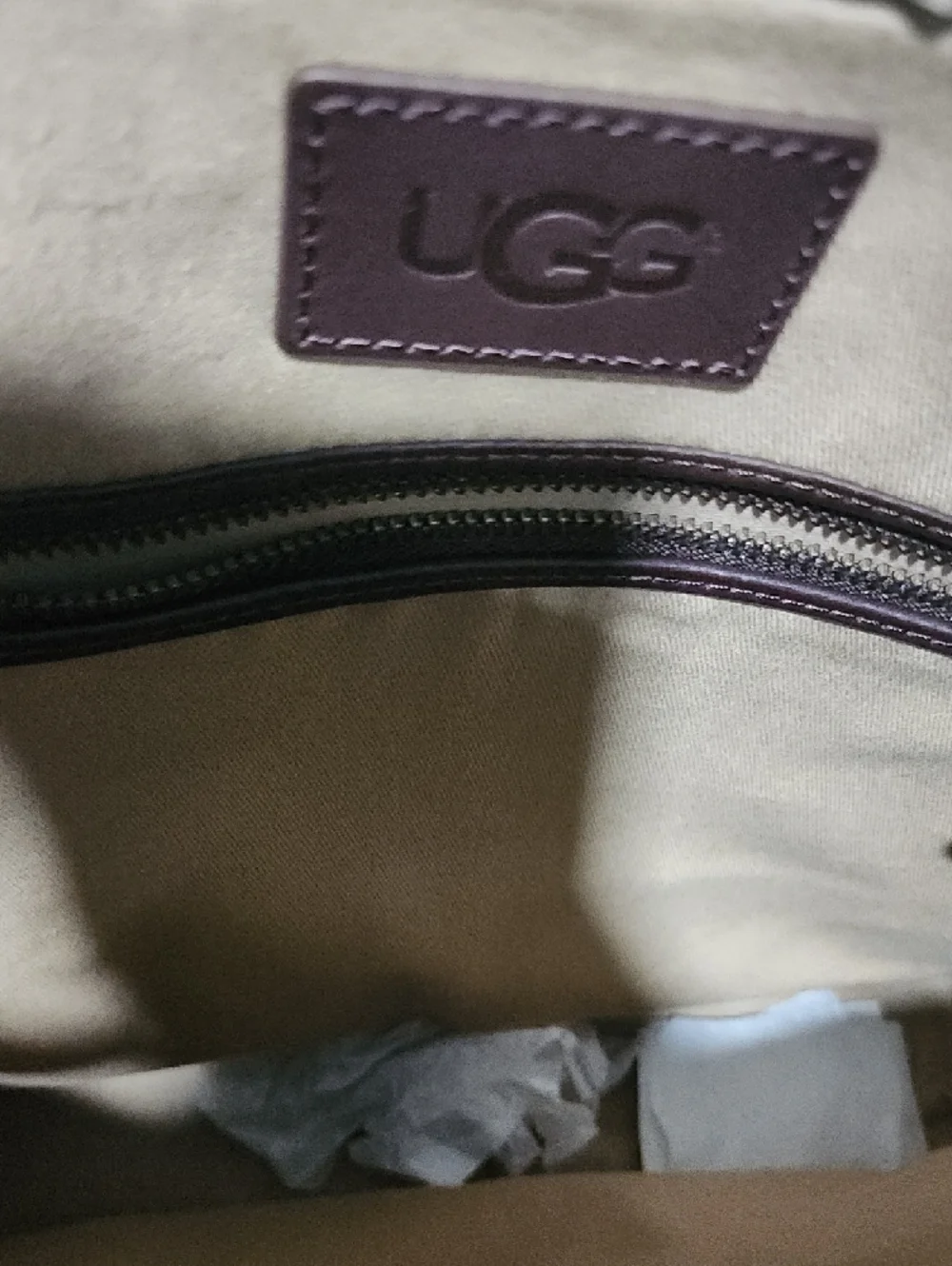 Ugg Men's Brown Leather Briefcase Shoulder Bag